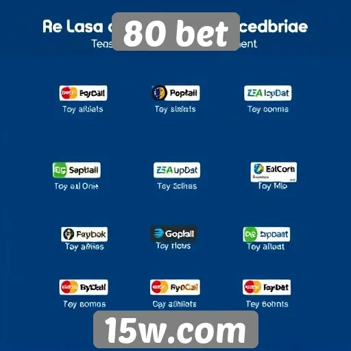 Comparação de métodos de pagamento na 80 bet