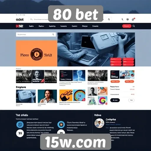Análise da interface do usuário do site 80 bet